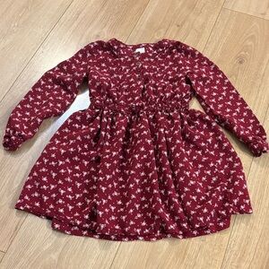 💙 Carter's Burgundy Floral Kids Dress 💙